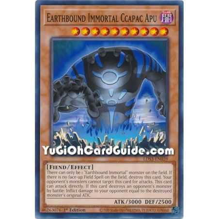Earthbound Immortal Ccapac Apu (Common) – Legendary Duelists Season 3 | Carta YUGIOH en México