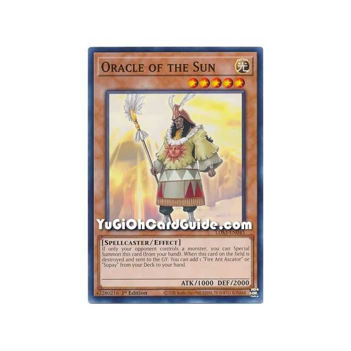 Oracle of the Sun (Common) – Legendary Duelists Season 3 | Carta YUGIOH en México