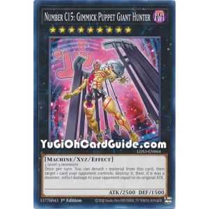 Number C15: Gimmick Puppet Giant Hunter (Common) – Legendary Duelists Season 3 | Carta YUGIOH en México