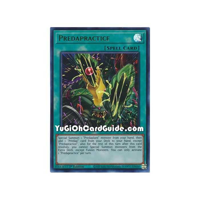 Predapractice (Ultra Rare) – Legendary Duelists Season 3 | Carta YUGIOH en México