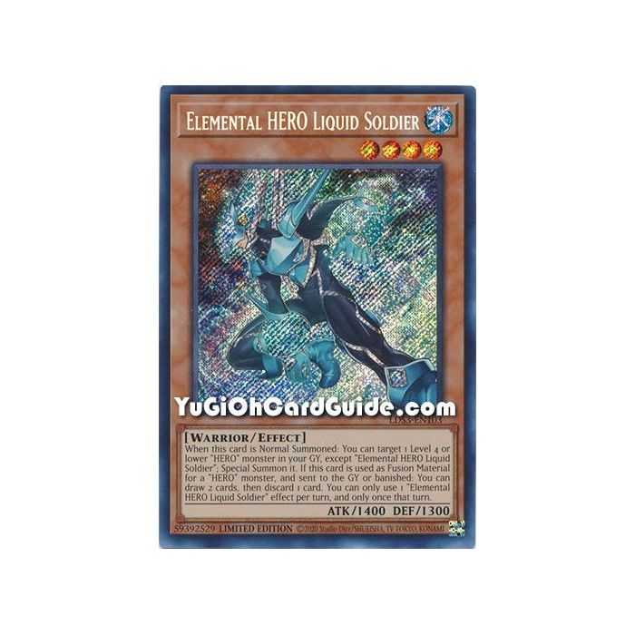 Elemental HERO Liquid Soldier (Secret Rare) – Legendary Duelists Season 3 | Carta YUGIOH en México