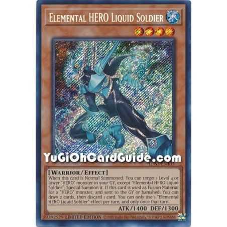 Elemental HERO Liquid Soldier (Secret Rare) – Legendary Duelists Season 3 | Carta YUGIOH en México