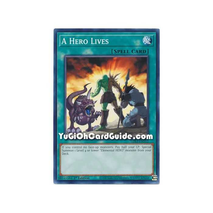 A Hero Lives (Common) – Legendary Duelists Season 3 | Carta YUGIOH en México