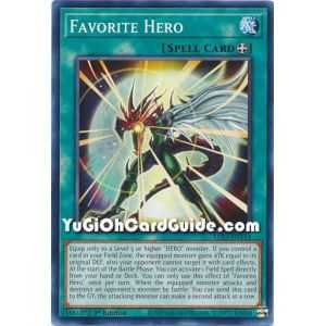 Favorite Hero (Common) – Legendary Duelists Season 3 | Carta YUGIOH en México