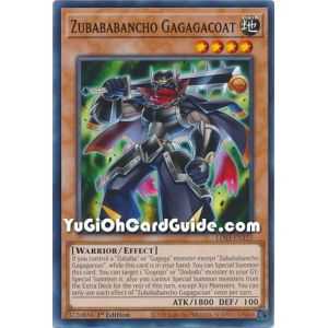 Zubababancho Gagagacoat (Common) – Legendary Duelists Season 3 | Carta YUGIOH en México