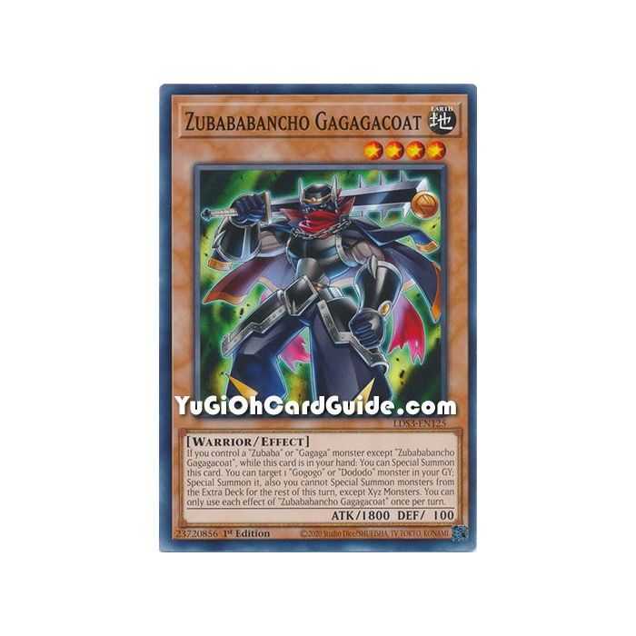 Zubababancho Gagagacoat (Common) – Legendary Duelists Season 3 | Carta YUGIOH en México