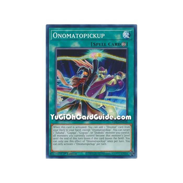 Onomatopickup (Common) – Legendary Duelists Season 3 | Carta YUGIOH en México