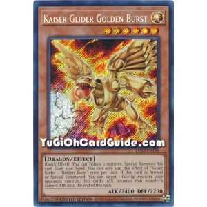 Kaiser Glider Golden Burst (Secret Rare) – Legendary Duelists Season 3 | Carta YUGIOH en México