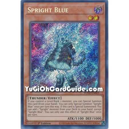 Spright Blue (Secret Rare) – Power of the Elements | Carta YUGIOH en México