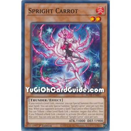 Spright Carrot (Common) – Power of the Elements | Carta YUGIOH en México