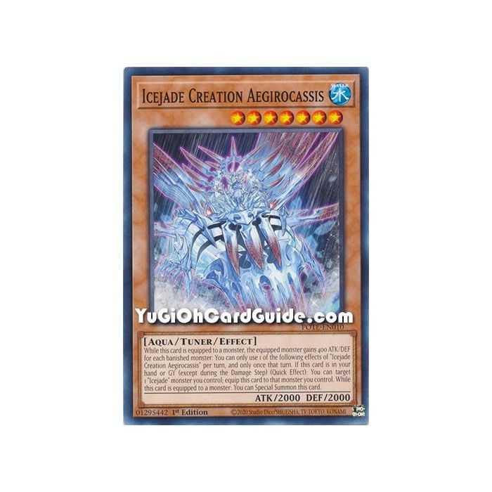 Icejade Creation Aegirocassis (Common) – Power of the Elements | Carta YUGIOH en México