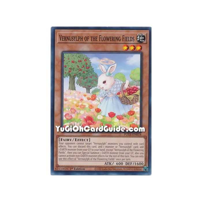 Vernusylph of the Flowering Fields (Common) – Power of the Elements | Carta YUGIOH en México
