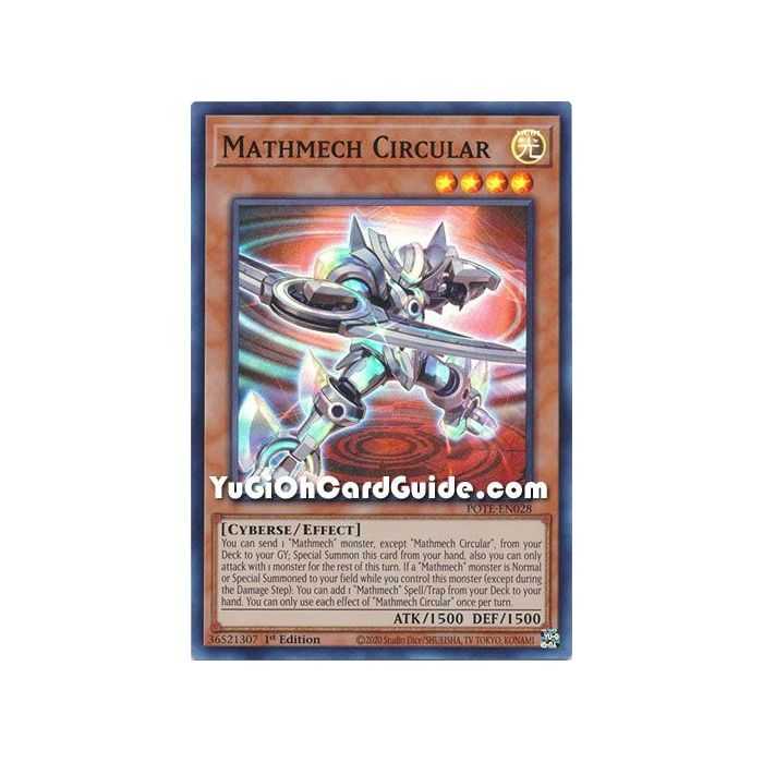 Mathmech Circular (Super Rare) – Power of the Elements | Carta YUGIOH en México