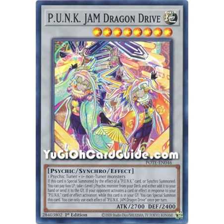P.U.N.K. Jam Dragon Drive (Super Rare) – Power of the Elements | Carta YUGIOH en México