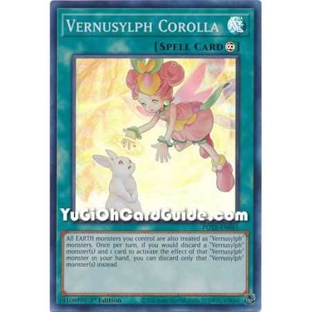 Vernusylph Corolla (Super Rare) – Power of the Elements | Carta YUGIOH en México