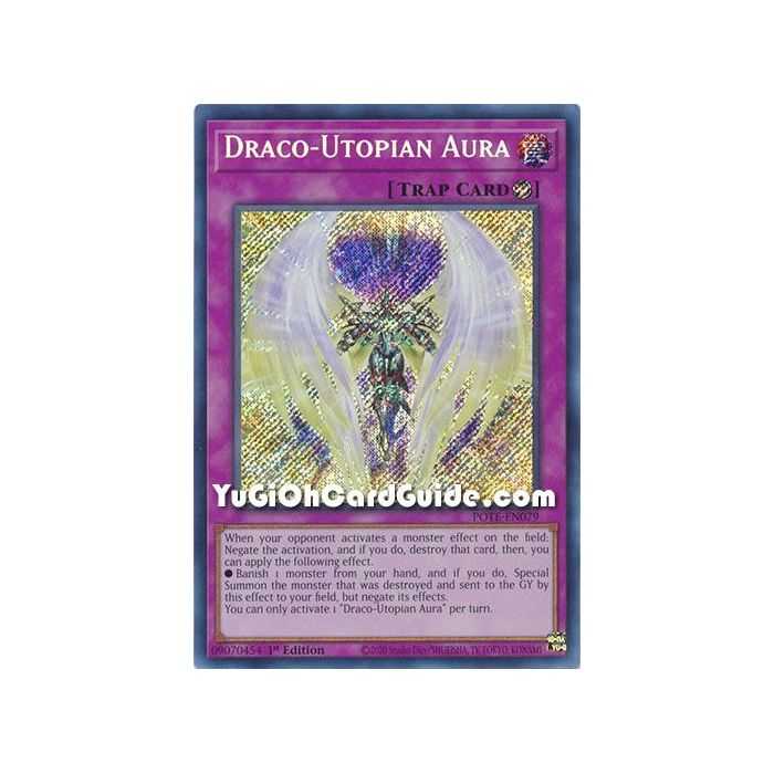 Draco-Utopian Aura (Secret Rare) – Power of the Elements | Carta YUGIOH en México