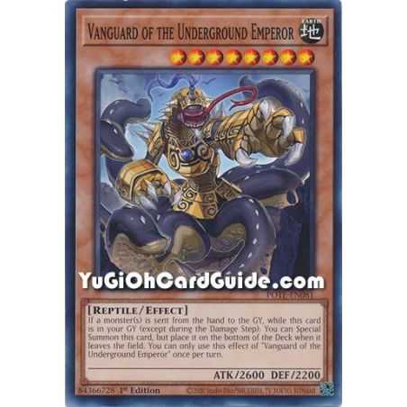 Vanguard of the Underground Emperor (Common) – Power of the Elements | Carta YUGIOH en México