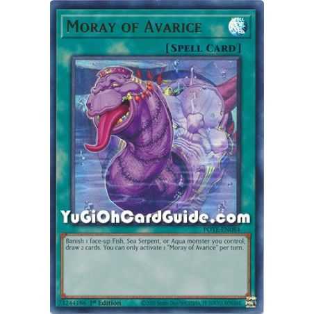 Moray of Avarice (Ultra Rare) – Power of the Elements | Carta YUGIOH en México