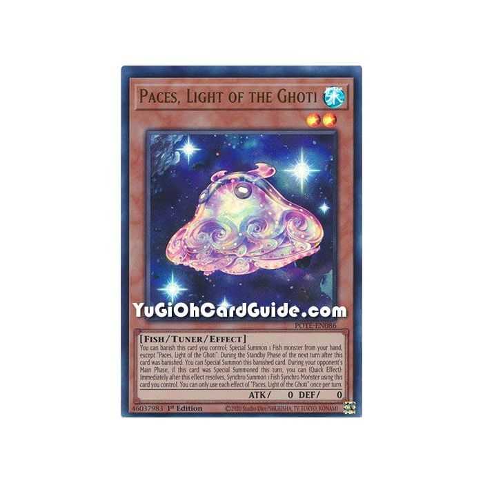 Paces, Light of the Ghoti (Ultra Rare) – Power of the Elements | Carta YUGIOH en México