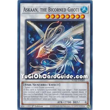 Askaan, the Bicorned Ghoti (Common) – Power of the Elements | Carta YUGIOH en México