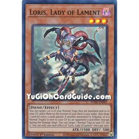 Loris, Lady of Lament (Super Rare) – Power of the Elements | Carta YUGIOH en México