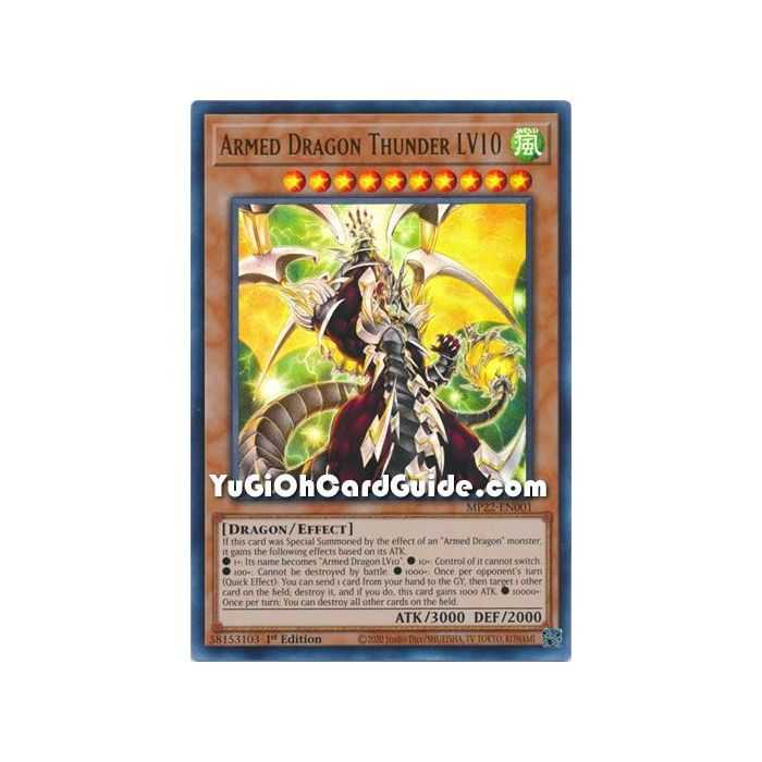 Armed Dragon Thunder LV10 (Ultra Rare) – 2019 Gold Sarcophagus Mega Pack | Carta YUGIOH en México