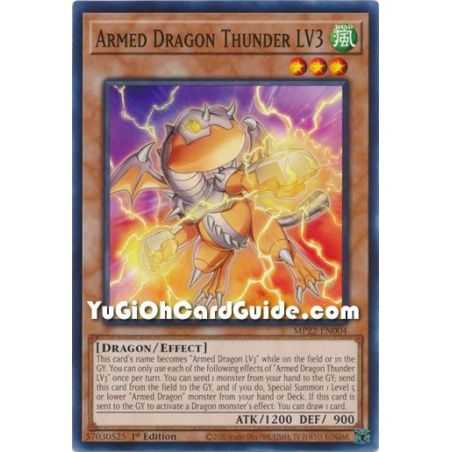 Armed Dragon Thunder LV3 (Common) – 2019 Gold Sarcophagus Mega Pack | Carta YUGIOH en México