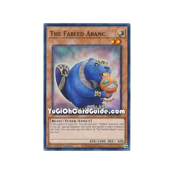 The Fabled Abanc (Common) – 2019 Gold Sarcophagus Mega Pack | Carta YUGIOH en México