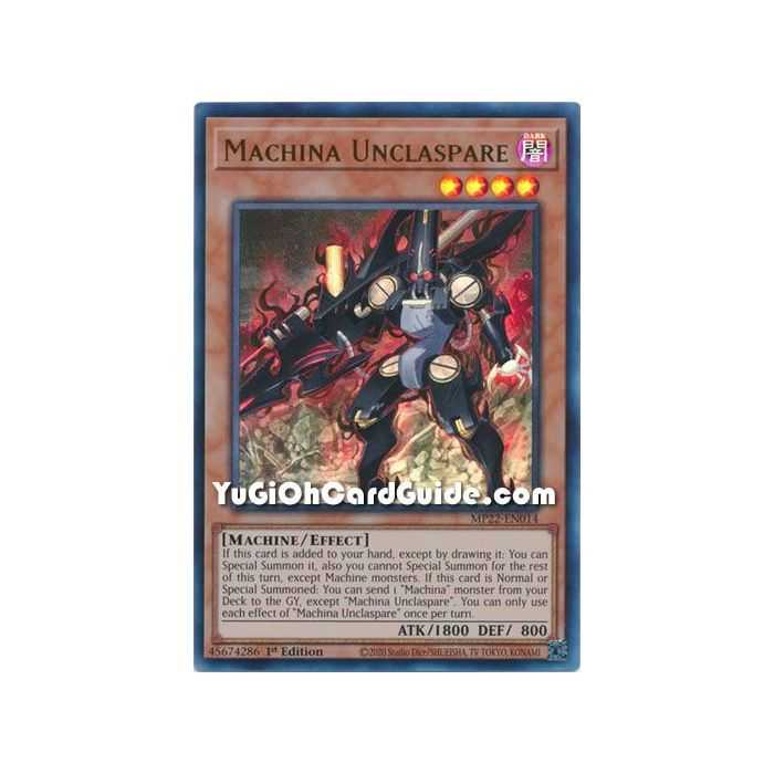 Machina Unclaspare (Ultra Rare) – 2019 Gold Sarcophagus Mega Pack | Carta YUGIOH en México