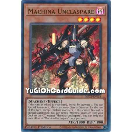 Machina Unclaspare (Ultra Rare) – 2019 Gold Sarcophagus Mega Pack | Carta YUGIOH en México