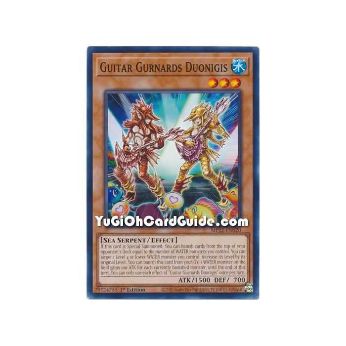Guitar Gurnards Duonigis (Common) – 2019 Gold Sarcophagus Mega Pack | Carta YUGIOH en México
