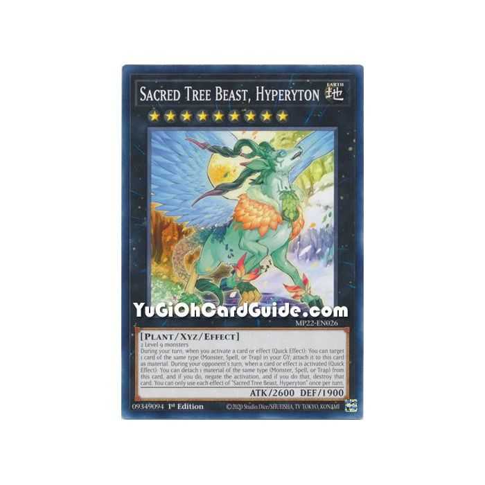 Sacred Tree Beast, Hyperyton (Common) – 2019 Gold Sarcophagus Mega Pack | Carta YUGIOH en México