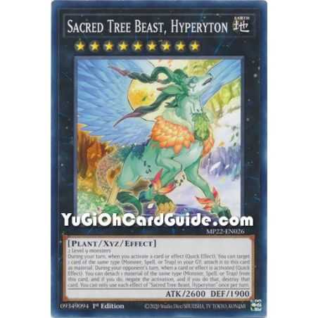 Sacred Tree Beast, Hyperyton (Common) – 2019 Gold Sarcophagus Mega Pack | Carta YUGIOH en México