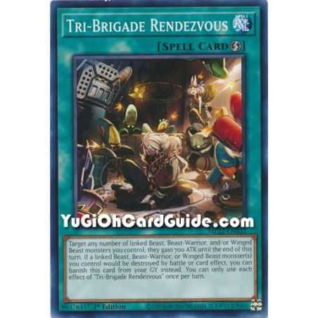 Tri-Brigade Rendezvous (Common) – 2019 Gold Sarcophagus Mega Pack | Carta YUGIOH en México