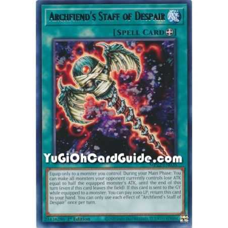 Archfiend's Staff of Despair (Rare) – 2019 Gold Sarcophagus Mega Pack | Carta YUGIOH en México