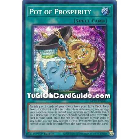 Pot of Prosperity (Prismatic Secret Rare) – 2019 Gold Sarcophagus Mega Pack | Carta YUGIOH en México