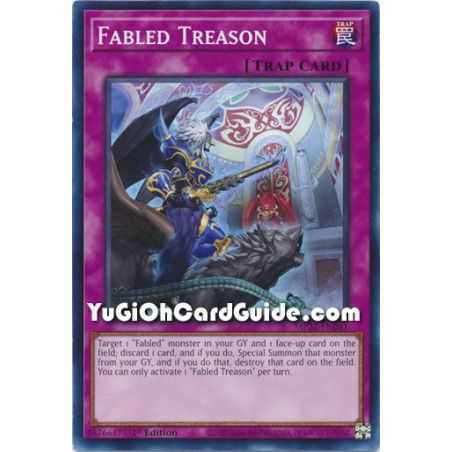 Fabled Treason (Common) – 2019 Gold Sarcophagus Mega Pack | Carta YUGIOH en México