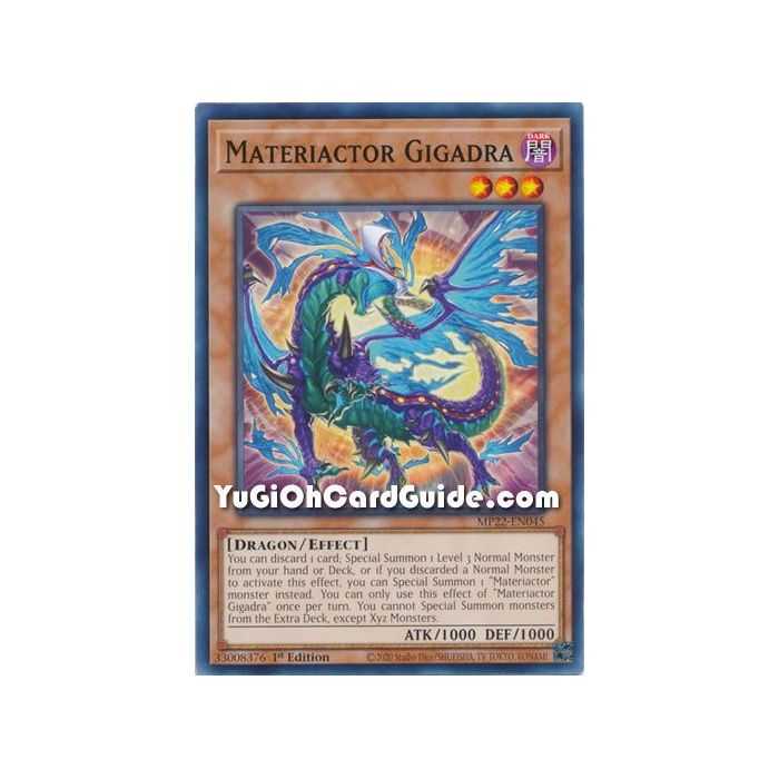 Materiactor Gigadra (Common) – 2019 Gold Sarcophagus Mega Pack | Carta YUGIOH en México