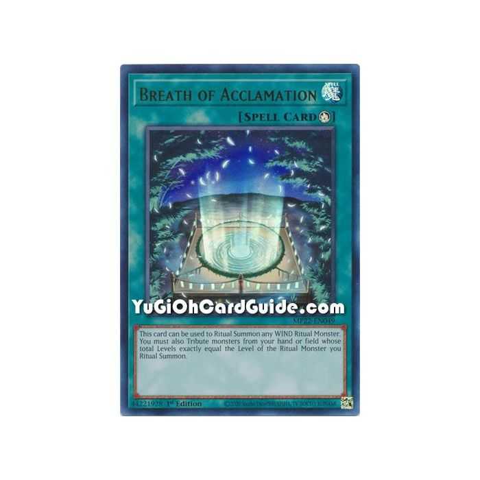 Breath of Acclamation (Ultra Rare) – 2019 Gold Sarcophagus Mega Pack | Carta YUGIOH en México