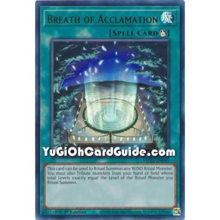 Breath of Acclamation (Ultra Rare) – 2019 Gold Sarcophagus Mega Pack | Carta YUGIOH en México