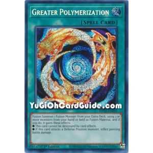 Greater Polymerization (Prismatic Secret Rare) – 2019 Gold Sarcophagus Mega Pack | Carta YUGIOH en México