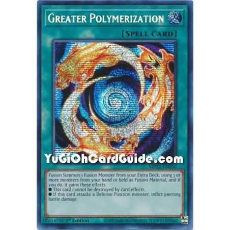 Greater Polymerization (Prismatic Secret Rare) – 2019 Gold Sarcophagus Mega Pack | Carta YUGIOH en México