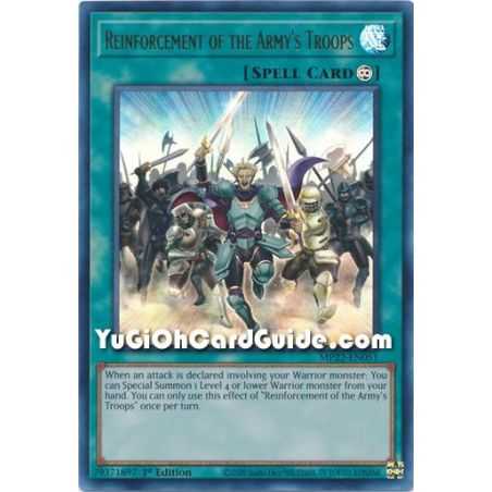 Reinforcement of the Army's Troops (Ultra Rare) – 2019 Gold Sarcophagus Mega Pack | Carta YUGIOH en México