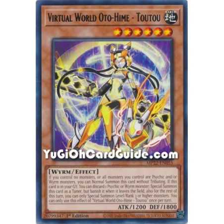 Virtual World Oto-Hime - Toutou (Rare) – 2019 Gold Sarcophagus Mega Pack | Carta YUGIOH en México
