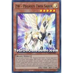 ZW - Pegasus Twin Saber (Super Rare) – 2019 Gold Sarcophagus Mega Pack | Carta YUGIOH en México