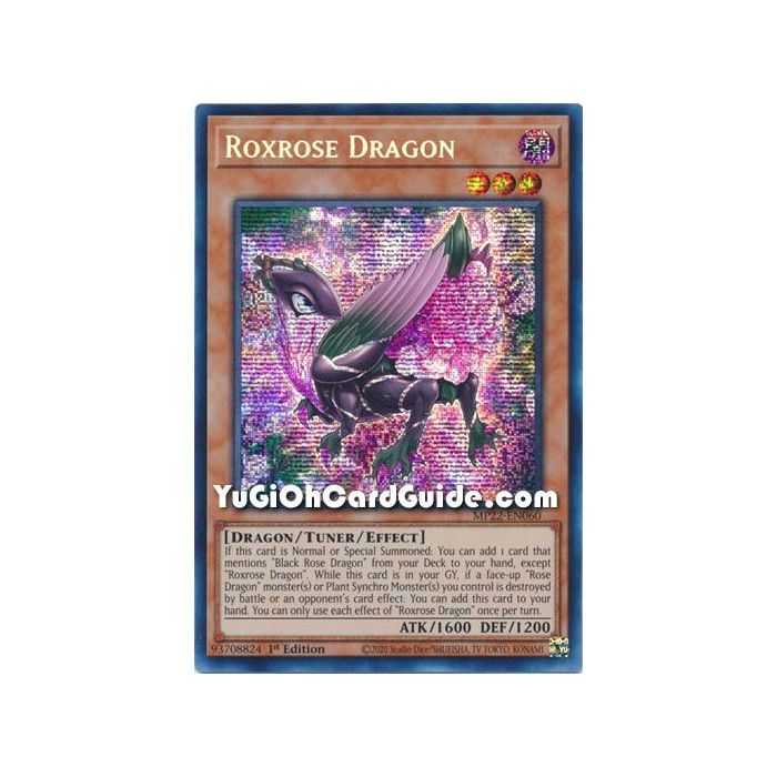 Roxrose Dragon (Prismatic Secret Rare) – 2019 Gold Sarcophagus Mega Pack | Carta YUGIOH en México