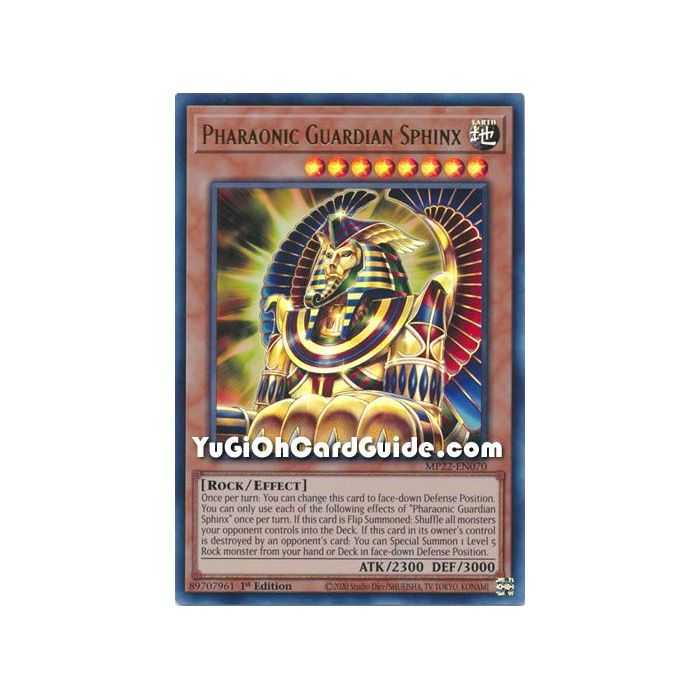 Pharaonic Guardian Sphinx (Ultra Rare) – 2019 Gold Sarcophagus Mega Pack | Carta YUGIOH en México