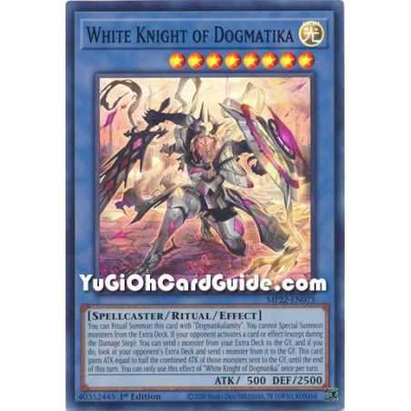 White Knight of Dogmatika (Super Rare) – 2019 Gold Sarcophagus Mega Pack | Carta YUGIOH en México