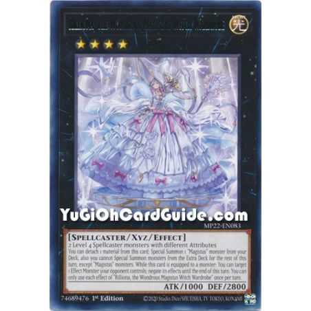 Rilliona, the Wondrous Magistus Witch Wardrobe (Rare) – 2019 Gold Sarcophagus Mega Pack | Carta YUGIOH en México