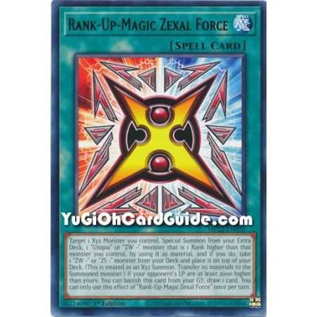 Rank-Up-Magic Zexal Force (Rare) – 2019 Gold Sarcophagus Mega Pack | Carta YUGIOH en México